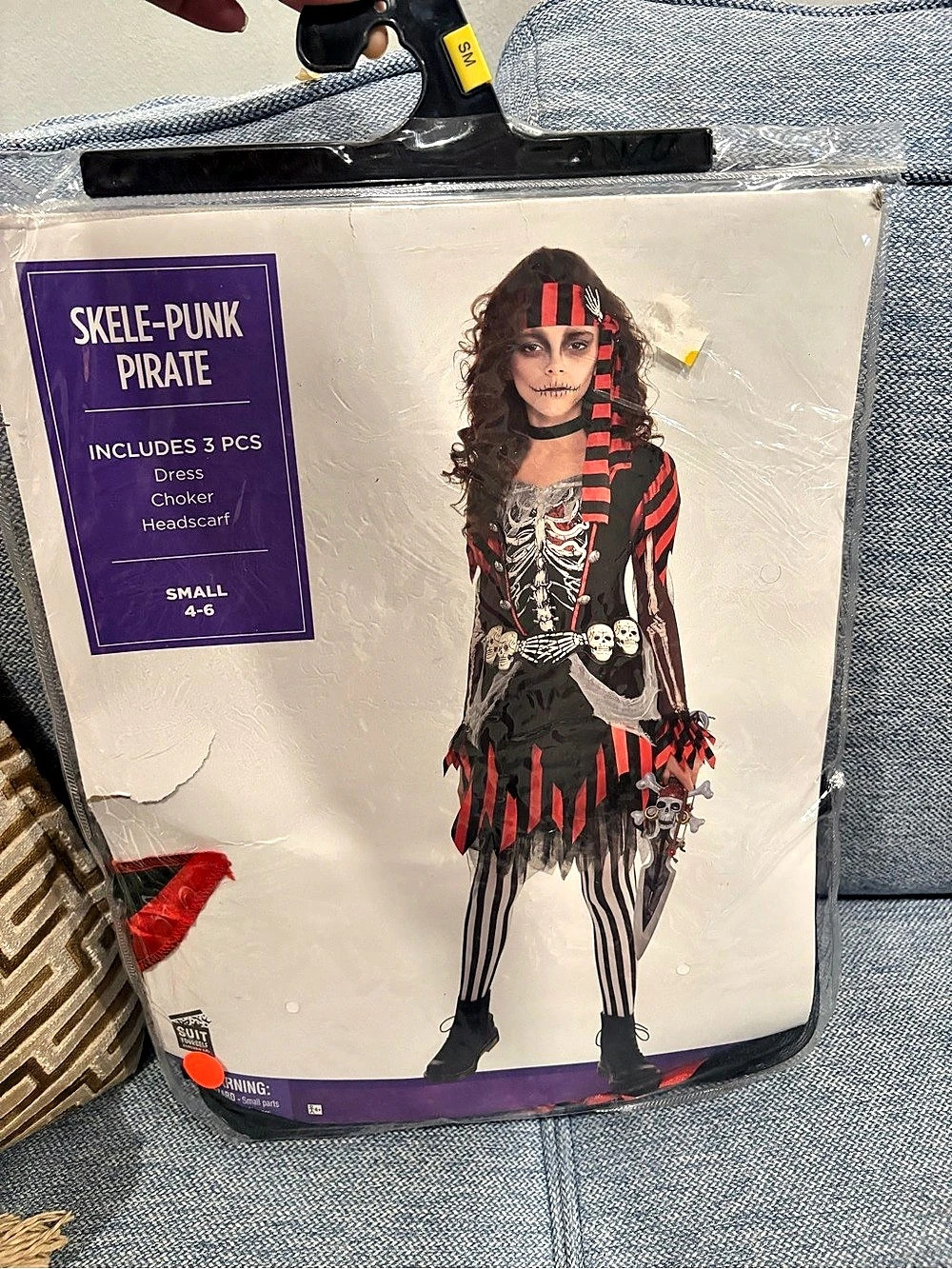 Amscan Skele-Punk Pirate Costume Girls Small (4-6)